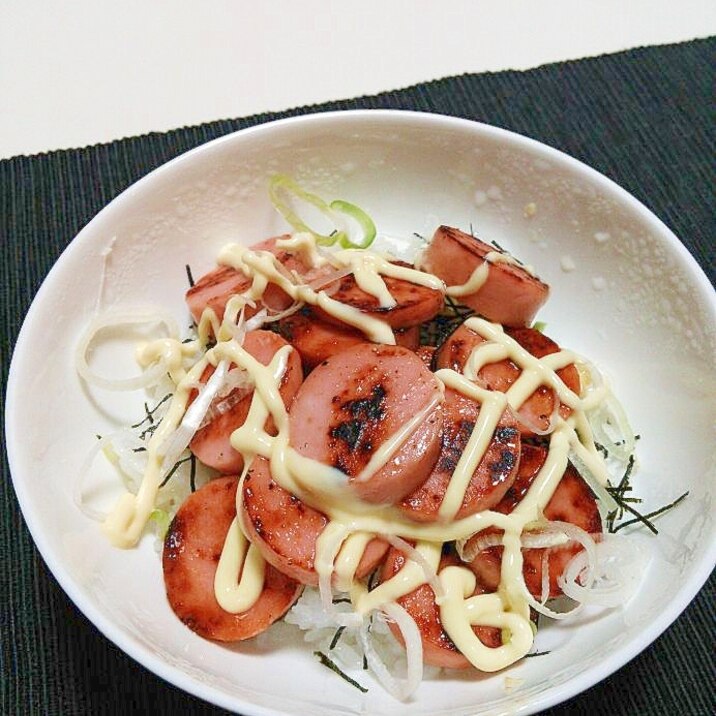 コンビニのソーセージで簡単照り焼き丼☆